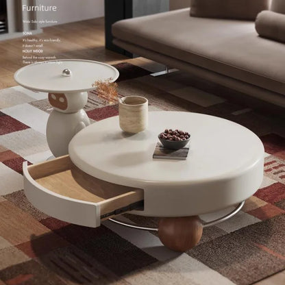 Wood Modern Coffee Table Decoration Designer Industrial Coffee Table Storage Aesthetic Mesa Auxiliar Lounge Suite Furniture - Kimlud