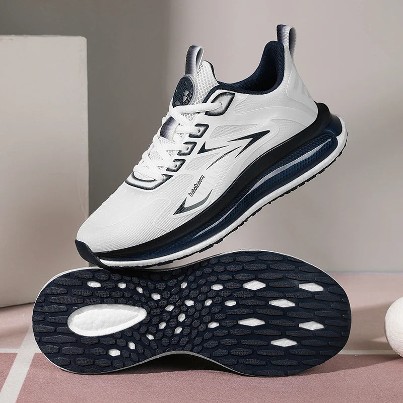 Outdoor Sneakers Couple Breathable Anti Slip Cushioning Road Running Shoes Men Jogging Sport Shoes Lightweight Mens Casual Shoes