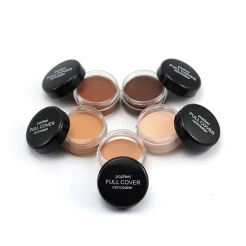 Popfeel Full Cover Concealer Hide Blemish Creamy MakeUp Face Lip Eye Foundation Makeup Contouring Corrector Make Up |...