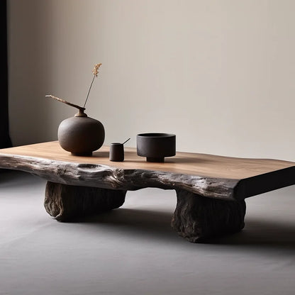 Aesthetic Wood Coffee Table Antique Designer Modern Living Room Decoration Coffee Table Unique Service Meubles Home...