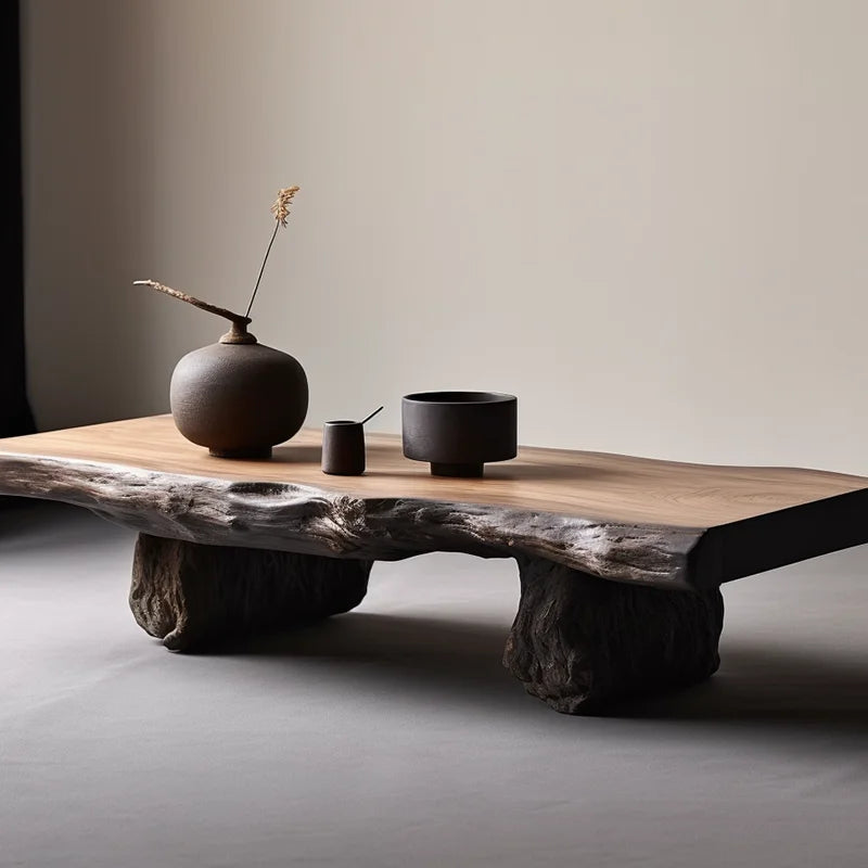 Aesthetic Wood Coffee Table Antique Designer Modern Living Room Decoration Coffee Table Unique Service Meubles Home...