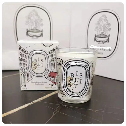 190g Aromatherapy Candle City Limited Edition Pure Natural Plant Essential Oil Scented Candle Cafe Chantilly Christmas...