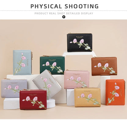 Baellerry New Short Women Wallets Simple Card Holder Zipper Female Coin Purse High Quality Slim Card Bag For Girls - Kimlud