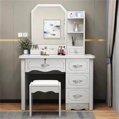 Modern Senior Vanity Table Beauty Classic Bedroom Makeup Vanity Table Storage Nordic tocador de maquillaje Home...