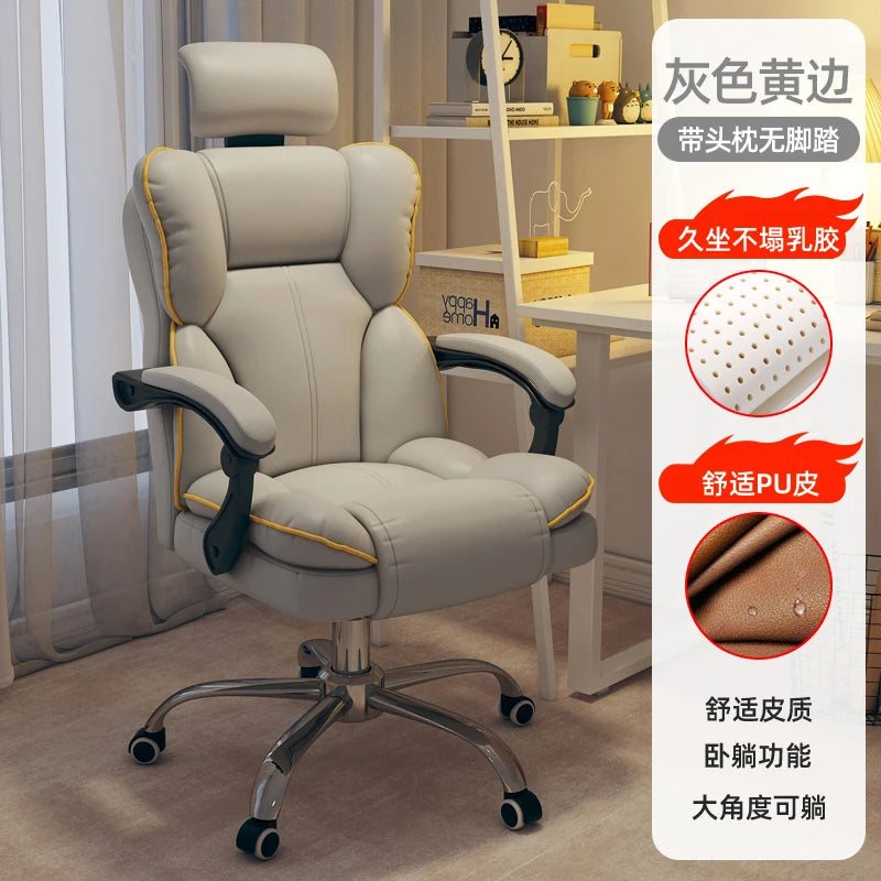 Rolling Wheels Office Chair Cheap Lightweight Footrest Reading Backrest Luxury Office Chair Ergonomic Taburete Salon...