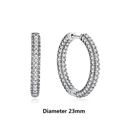 Original 925 Sterling Silver Earrings 2026 Stud Hoop Crystal Earings For Women Rose Gold Crown Heart Infinity Bee Earing...