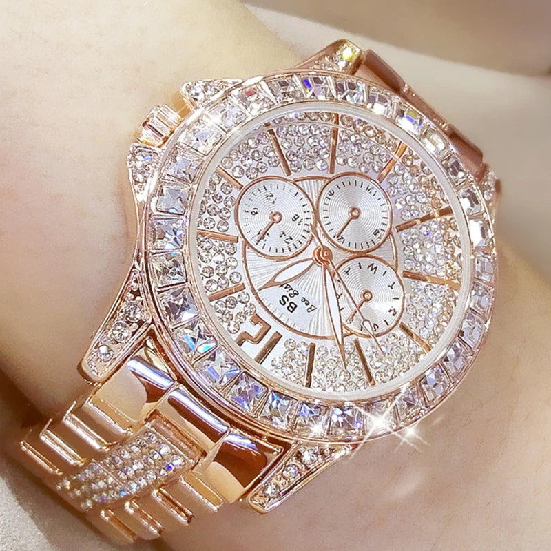 New Women Watch Quartz Diamond Luxury Watch Fashion Top Brand Wristwatch Fashion Watch Ladies Crystal Wristwatches |...