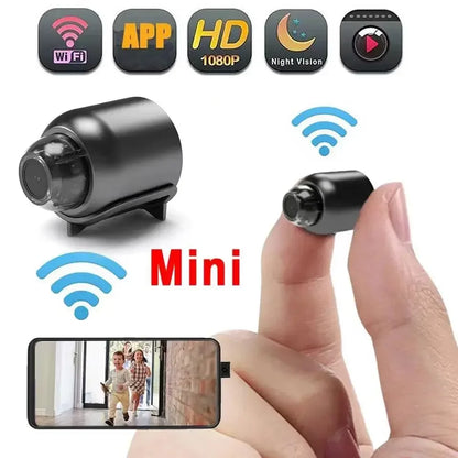 1080P Mini WiFi Camera with HD Night Vision, Home X5 Remote Monitoring for Kids, Pets, and Safety - Ideal Gift