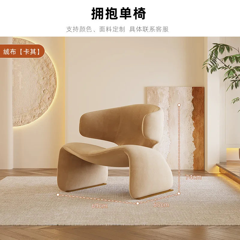 Clearance Comfort Living Room Chairs Backrest Design Ergonomic Relaxing Chairs Modern Nordic MSedie Da Soggiorno Home Furniture - Kimlud