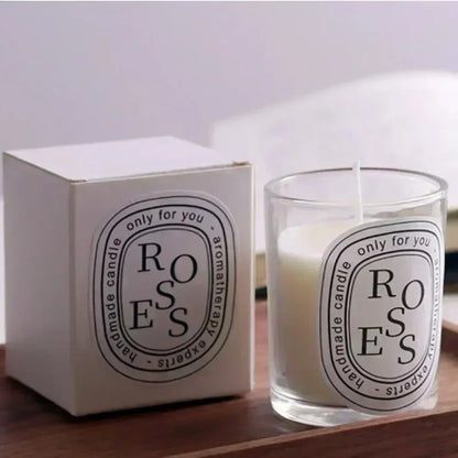 2025 Fragrance Scented Candle Romantic Gift Transparent Jar Aromatic Candles Light for Wedding Guest