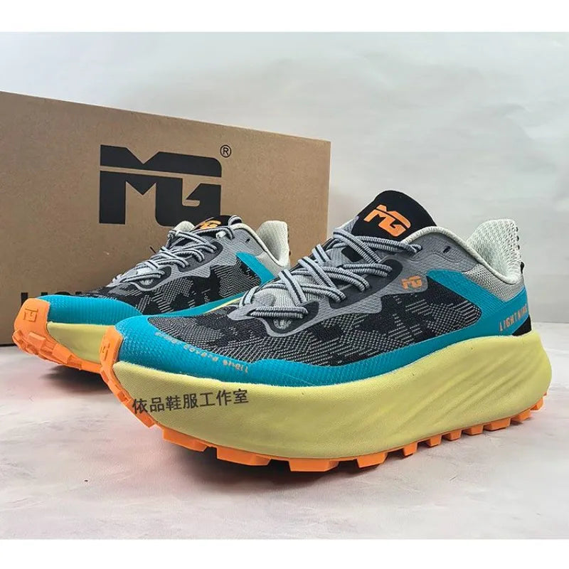 Original Brand Comfortable Wide Last All Terrain Off-road Running Shoe Couples Walking Jogging Shoe Anti Slip Trekking Sneakers