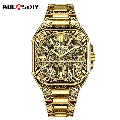 Men's Watches Top Brand Luxury Chronograph Quartz Men Watch Waterproof Classic Wrist Watch Men Stainless Steel Male Clock