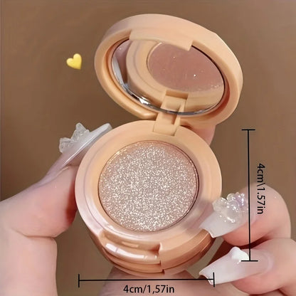 3-in-1 Makeup Palette, Matte & Pearlescent Texture Glitter Blush Highlighter Contouring 3-layer Palette | Kimlud Mid...