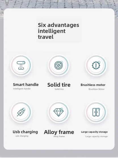 Electric Suitcase Scooter Can Ride 20 Inches Front Open Cover Boarding Password Suitcase Multi-function Pull | Kimlud...