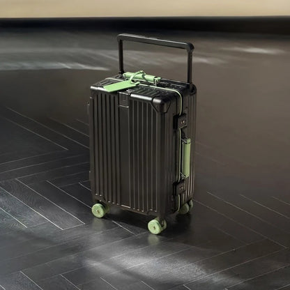 20/24/26/28 Inch Fashion Wide Handle Travel Suitcase Luggage with Cup Holder Suitcase Trip Cabin TSA Customs Lock Trolley Case