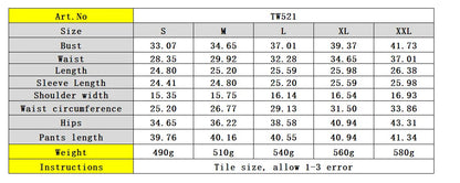 TW521 Women's Sports Casual Fashion Two-piece Striped Splicing Set | Kimlud Mid Range Pants
