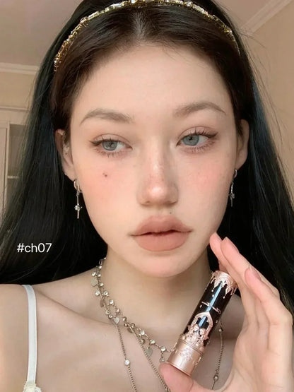 Flower Knows Little Angel Lip Mud Stick Velvet Matte Mist Lipstick Hidden Lip Pattern Hidden Lip Lines - Kimlud