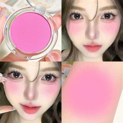 HISYI monochrome blush whitening matte cosmetics vitality girl nude makeup natural smudge monochrome blush plate