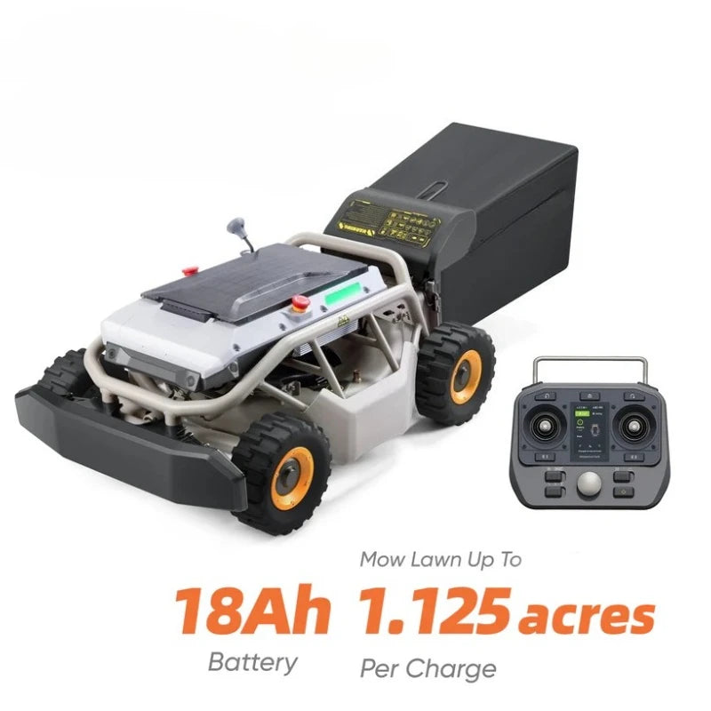 Customized Remote Control Lawn Mower 4WD 85% 40°Slope(Wide Wheels Edition) Cutter for Steep Slopes Smart Remote Mower |...