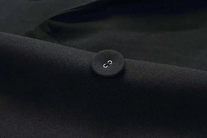 DEAT Fashion Women's Suit Dress Notched Doube Breasted Irregular Hem Lace Spliced Slim Suit Jackets Summer 2024 New Tide 7AB4231