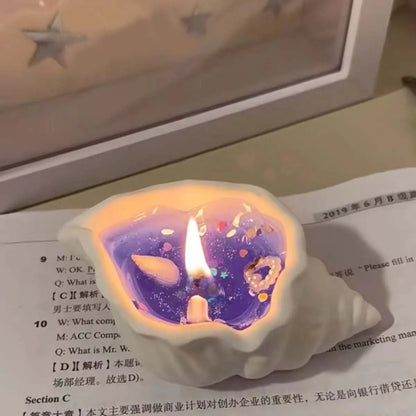 Sea Shell Aromatherapy Candle Creative Starfish Shell Scented Candle Sea Shell Candle Handmade Sea Shell Whirlpool Candles