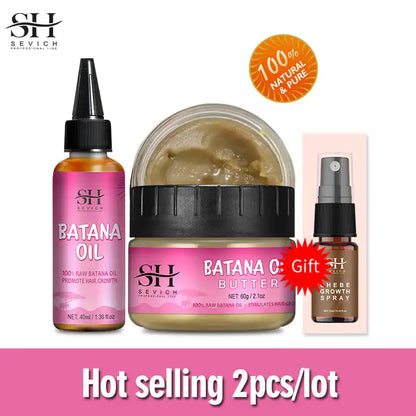 Fast Hair Growth Set Batana oil Traction Alopecia Hair Mask Anti Break Loss Hair Growth Oil Baldness Treatment chebe...
