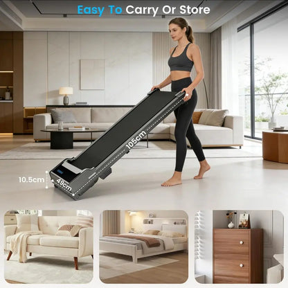 Portable Electric Treadmill for Home Use - Compact, Adjustable Speed, Supports Up to 220 Lbs - Kimlud
