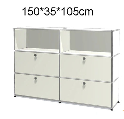 Module Modular DIY Furniture Storage Shelf Sideboard Customized Size Night Stand Cabinet Stainless Steel Home Use |...