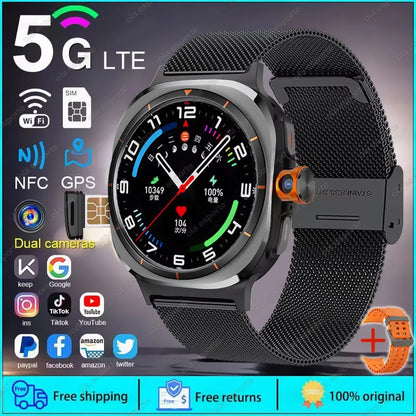 U8 Ultra IOS Android 9.0 Smart Watch Men 4G 5G SIM Card WiFi NFC GPS Compass 32GB Smartwatch Rotating Camera Sport Watch 7 Ultra