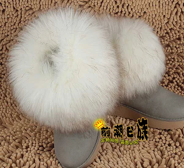 Luxury Faux Fur Fox Artificial Raccoon Shoes Cover Leg Warmers Ankle Boots Feet Cuffs Socks Cover Shoes Sleeve Elastic DIY - Kimlud