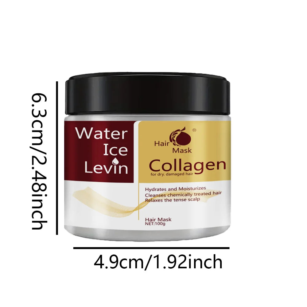 Collagen Keratin Hair Mask Dual Oil Control Moisturizer Conditioner Soft Smooth Frizz Damaged Repair Revitalize Hair Care - Kimlud