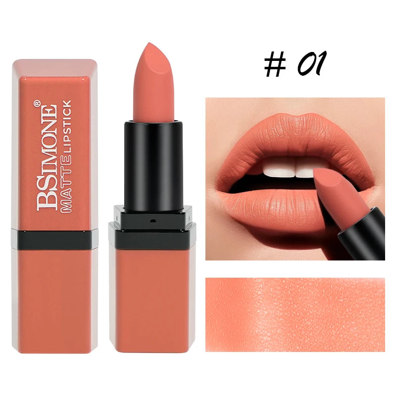 Matte Velvet Lip Gloss 6 Color Lipstick Smooth Easy To Color and Lasting Waterproof Non Stick Cup Sexy Lipstick Holiday...