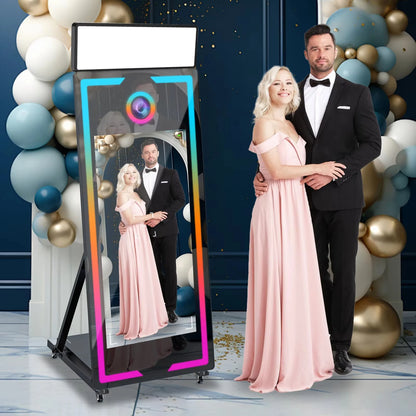 2025 Touch Screen Photo booth High Quality Portable 40 inch 65 inch Mirror magic Photo Booth Machine For Wedding Party...