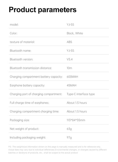 Smart AI Translation Headset True Wireless Sports Long-lasting Bluetooth Headset Stereo Sound Semi-in-ear Air Conduction...