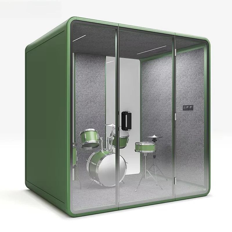 Business Negotiation Soundproof Booth High Privacy Acoustic Meeting Pod Customized Luxury Finish For High-End Hotel Business