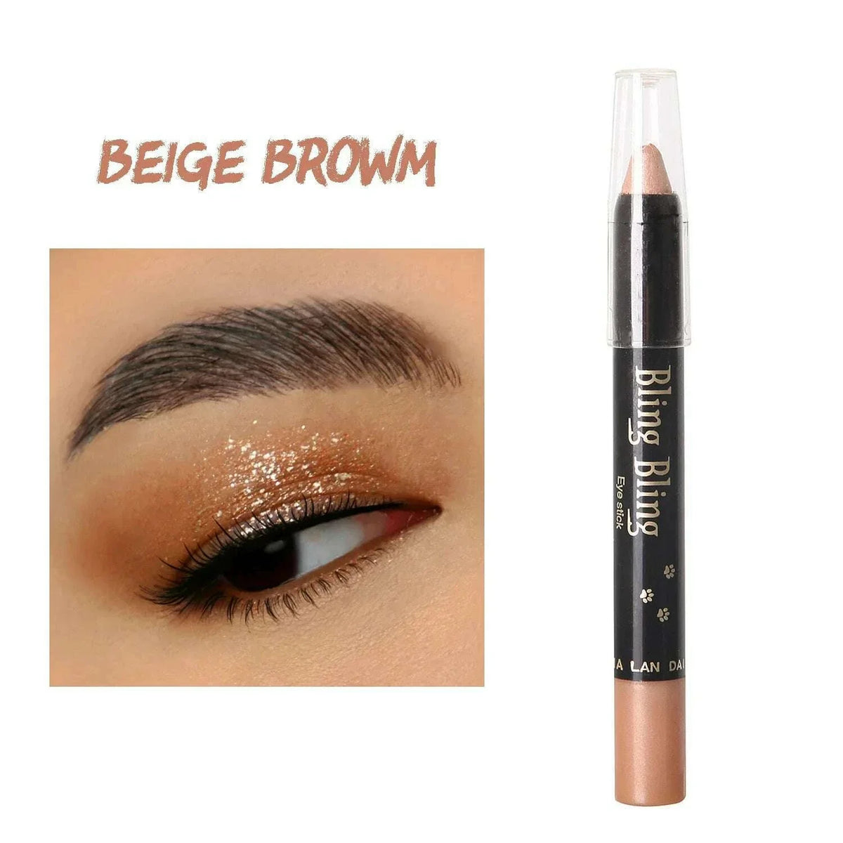 Pearlescent Glitter Eyeshadow Pen Eye Shadow Pencil Waterproof Matte Cream Nude Eye Makeup Pigment Silkworm Eyeliner Shadow Pen
