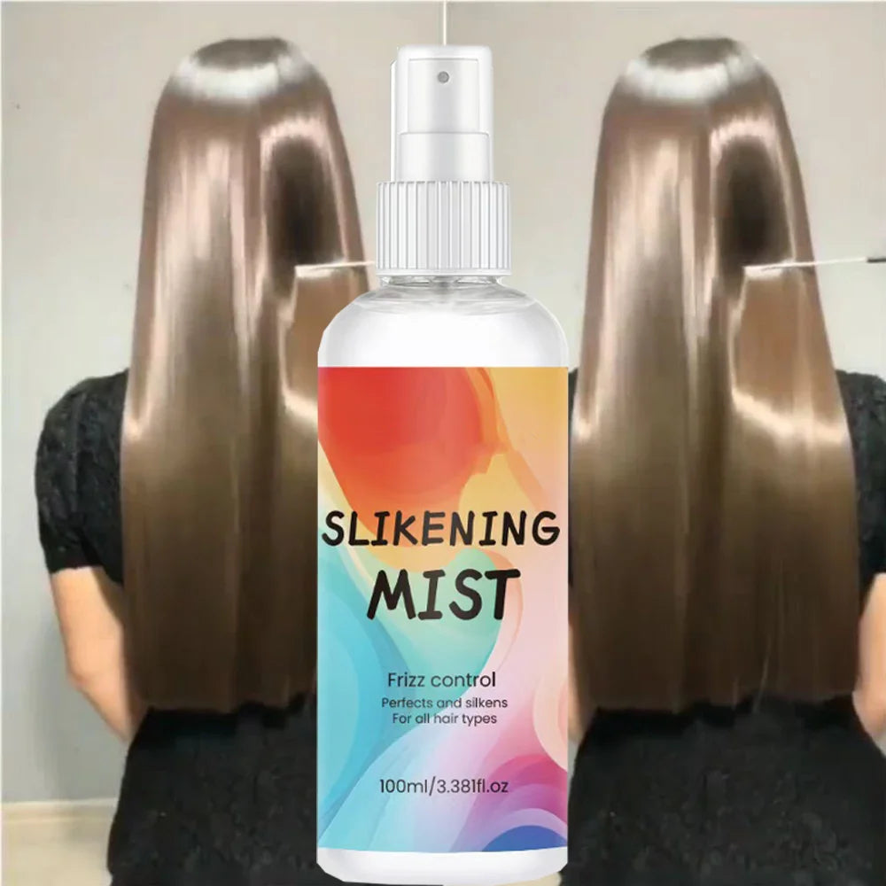 HAIR SILKENING SPRAY Silk Therapy Thermal Shield,tThermal-Pressing Product that Polishes, Silkens, and Smooths Curly...
