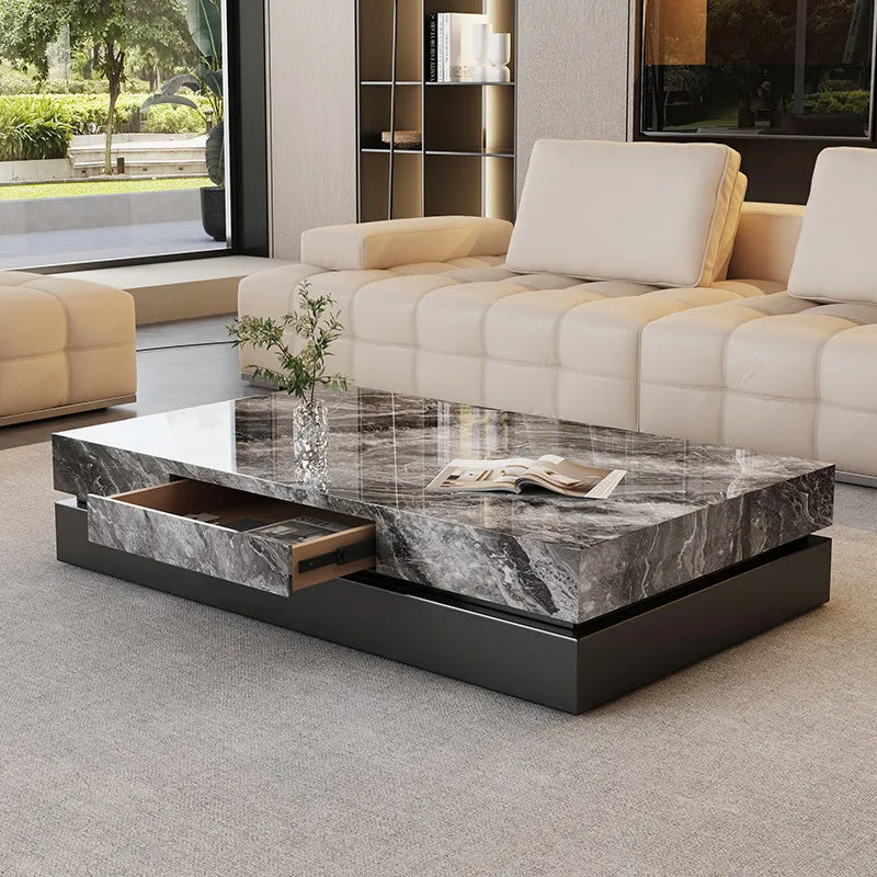 Italian Minimalist Coffee Table Simple Aesthetic Decoration Modern Coffee Table Nordic Luxury Mesas Bajas Postmodern Furniture - Kimlud