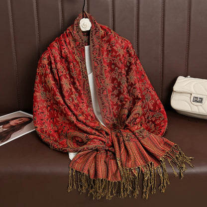 Luxury Brand Autumn Cashmere Pashmina Shawl Lady Wrap Warm Winter Scarves Design Print Female Foulard Cotton Stoles...