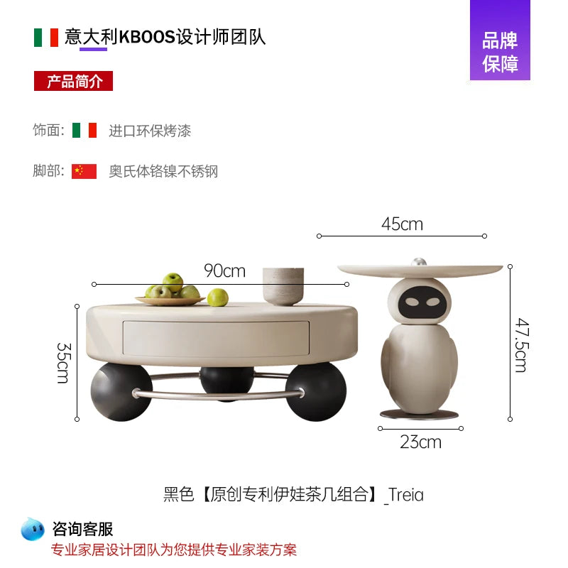 Wood Modern Coffee Table Decoration Designer Industrial Coffee Table Storage Aesthetic Mesa Auxiliar Lounge Suite Furniture - Kimlud