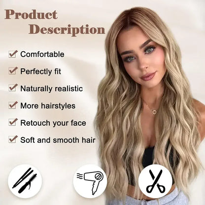 Cosplay Blonde Women's Wigs Ombre Blonde Curly Wig On Clearance Sale Glueless Pink Black Purple Wig Ladies Synthetic Wigund