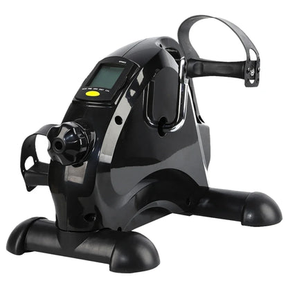 Mini Exercise Bike Arm and Leg Trainer Anti Slip Foot Pedal Exercise Machine Adjustable Under Desk Bike LCD Display for Seniors