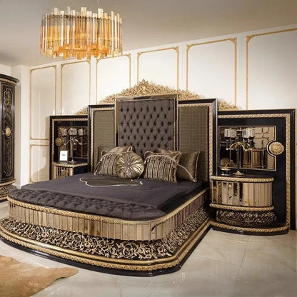 Apartment Solid Wood Bed Double Nordic Modern Princess European Bed Confortable High Quality Wedding Muebles Bedroom Furniture - Kimlud