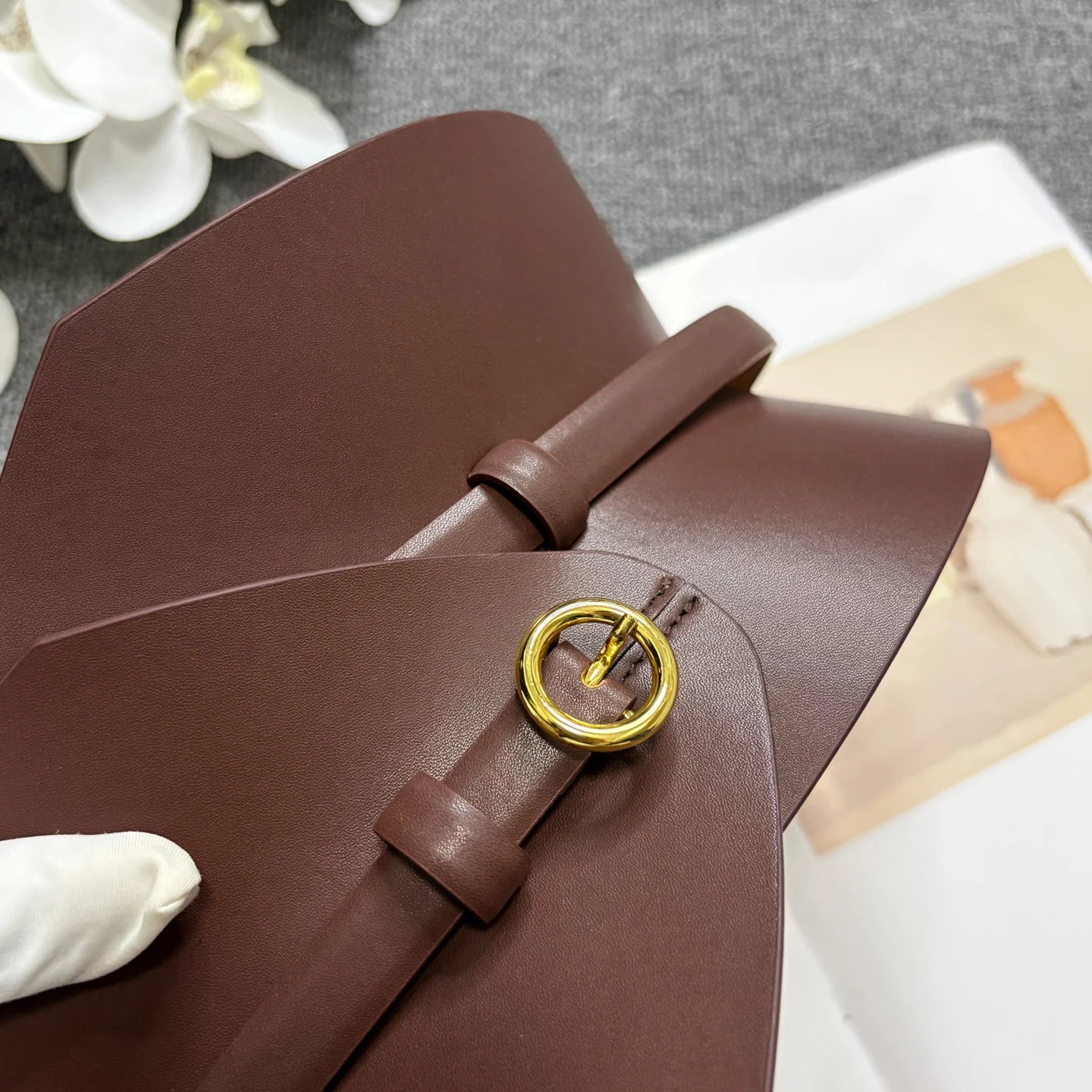 Dual use quality leather waistband for slimming, exquisite and ultra wide leather waist belt, personalized waistband...