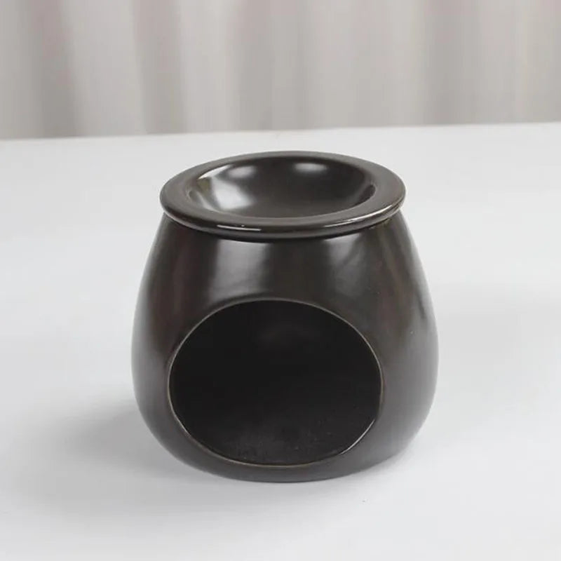 Nordic Style Porcelain Essential Oil Burner Candle Holder Oil Lamp Aroma Censer for Indoor Smell Supply Home Decor