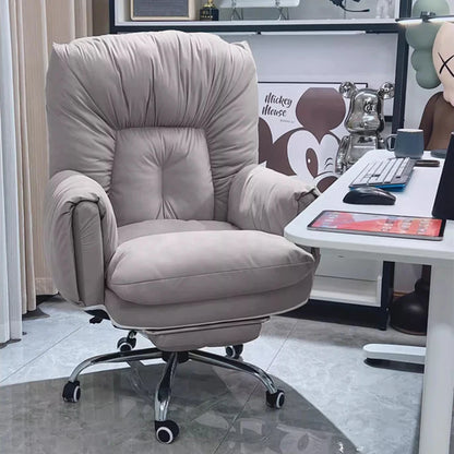 Relaxing Save Space Office Chair Minimalism Wheels Rolling Footrest Lightweight Office Chair Backrest Mobilya Library Furniture - Kimlud