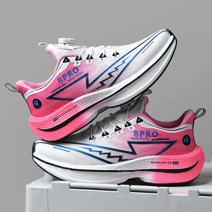 Athletic Running Shoes Men Professional Carbon Board Marathon Sports Breathable Lightweight Women Comfortable Casual Sneakers
