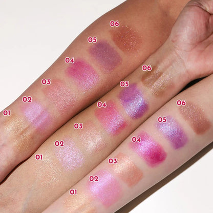 6 Colors Bold & Intense Glitter Shiny Metallic Lipstick Pearlescent Lip Tint Long Lasting Lip Senior Matte Lip Makeup...