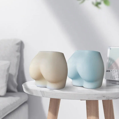 3D Large Hip Candle Mold Plump Ass Torso Candle Silicone Mold Buttock Scented Candle Aromatherapy Women Chest Soap Plaster Mould
