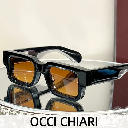 Square Polarized Sunglasses Men Plastic Thick Glasses Frame Luxury Brand Women Outdoor Sunglasses Original Acetate...